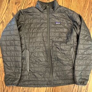 Mens Patagonia Nanopuff Puffer Jacket Large Dark Gray